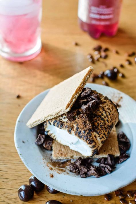 Check out these 12 S'mores combinations that will leave you drooling. From Choco Banana to Lemon Meringue Pie this campfire treat has never been better! #smores #ad #s'mores #dessert #easydessert Kids Birthday Food, Choco Banana, Smore Recipes, Cherry Limeade, Mexican Hot Chocolate, Never Been Better, Roasting Marshmallows, Lemon Meringue Pie, Spiced Coffee