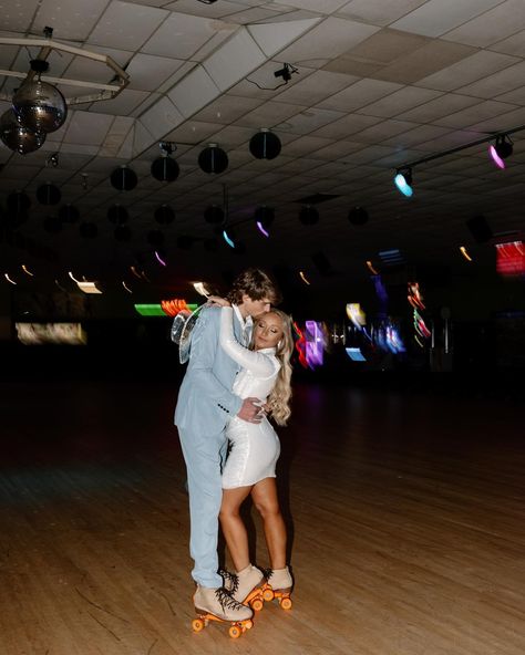 I have no words to describe how much fun this roller skating session was!!!!! Instead of a boring session, make it personal. Make it YOU. Let’s do something fun together to truly capture your personalities! • • • Concept: @dnh.photos Venue: @sportsworldskate Models: taylorteems @lane_tipton • • • #HuntsvillePhotographer #HuntsvilleWeddingPhotographer #AlabamaWeddingPhotographer #ALWeddingsMag #AlabamaWeddings #SouthernWeddings #SouthernBride #AlabamaPortraits #DestinationWeddingPhotographer... Roller Skating Photoshoot Couple, Roller Rink Wedding Reception, Roller Skating Couple, I Have No Words, Skating Aesthetic, Buck And Doe, Roller Rink, Southern Bride, Skating Rink