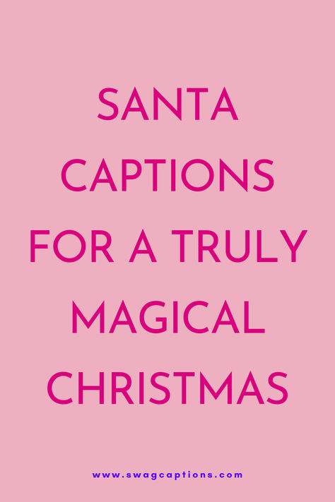 Sprinkle enchantment on your holiday snaps with these Santa Captions for a Truly Magical Christmas! Unwrap the joy, spread the cheer, and let the festive magic sparkle in every photo. Santa Claus Quotes, Hello Santa, Meet Santa, Holiday Snaps, Santa Photos, Santa Pictures, Ig Captions, Caption For Yourself, Under The Mistletoe