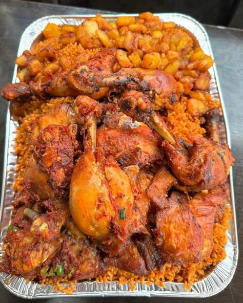 🇳🇬🔥🇳🇬😋🗣️This was the best decision ever 😍I’m glad I chose this path (asun pasta ) 33,000 (Jollof rice,chicken and diced plantains ) 45,000 (native rice ,plantains and turkey)48,000 ( Jollof rice ,chicken wings and turkey) 35,000 ( native rice and turkey) 70,000 Good morning fam clients 🥰 Our kitchen is open to take your orders Same day delivery Call or Whatsapp 0806 666 5500 to Order 📷 @temmytkitchen #temmytkitchen #foodvendorsinlagos #foodvendorinikorodu #foodienaija #foodvendo... Rice And Turkey, Native Rice, Nigeria Food, West African Food, Nigerian Recipes, African Cooking, Rice Chicken, Jollof Rice, Catering Ideas Food