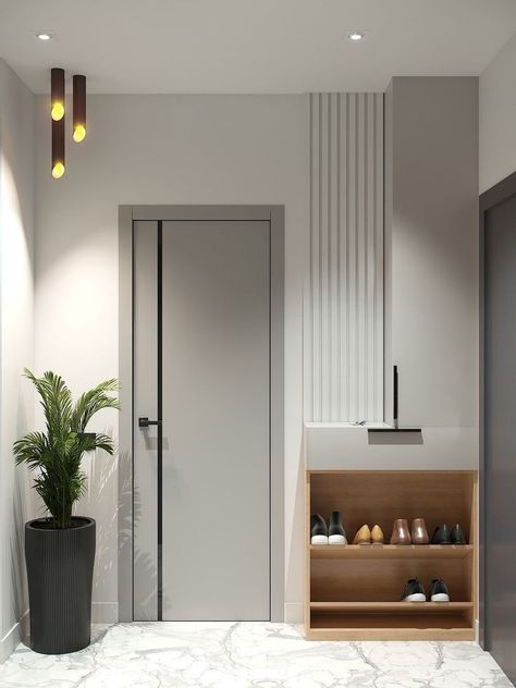 Door Room Design Modern, Modern Door Bedroom, Doors For Bedrooms Modern, Behance Door Design, Door Design Ideas Bedroom, Modern Doors For Rooms, Modern House Door Interiors, Modern Room Door Design, Modern Room Door Design Bedrooms