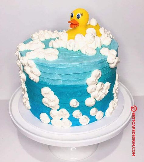 50 Duck Cake Design (Cake Idea) - October 2019 Duck Cake Design, Duck Birthday Cake, Duck Cake, Duck Birthday, Cake Designs Images, Cool Cake Designs, Baking Substitutes, Design Cake, Birthday Cake Ideas