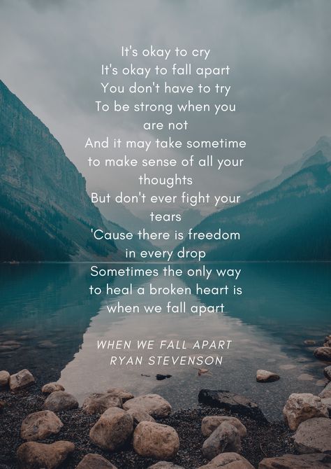 When we fall apart song. Losing a loved one. #whenwefallapart #loss #losslovedone #loselovedone #griefandloss #grief Healing After Losing A Loved One, Lose A Loved One, For Someone Who Lost A Loved One, When Someone Loses A Loved One, Quote For Someone Who Lost A Loved One, Losing Your Grandfather Quotes, Losing Your Love Of Your Life, Quotes For A Lost Loved One, Quotes About Losing A Loved One Too Soon