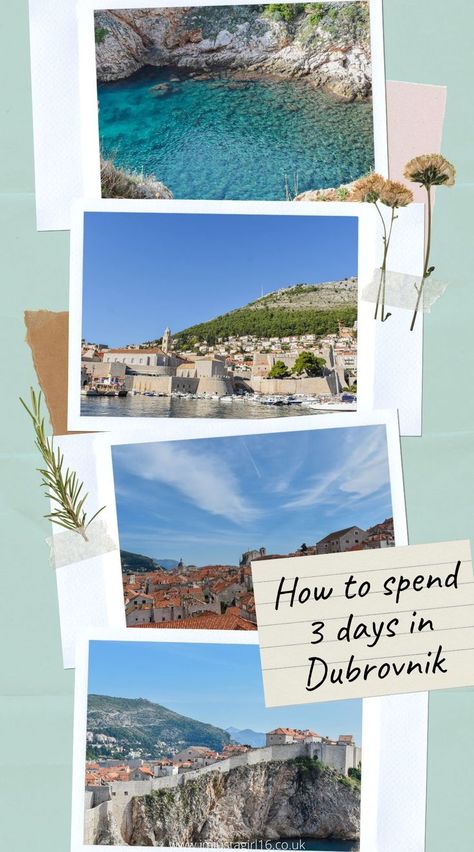 3 Days in Dubrovnik Itinerary – How To Spend 3 Days In Dubrovnik Planning A Trip, Beautiful City, Dubrovnik, Travel Advice, Travel Blogger, Travel Guide, Polaroid Film, How To Plan, Travel