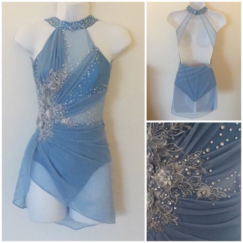 Dance Convention Outfits, Contemporary Dance Outfits, Leotard Dance Costume, Pretty Homecoming Dresses, Solo Dance Costumes, Dance Moms Costumes, Cute Dance Costumes, Pretty Dance Costumes, Dance Costumes Dresses