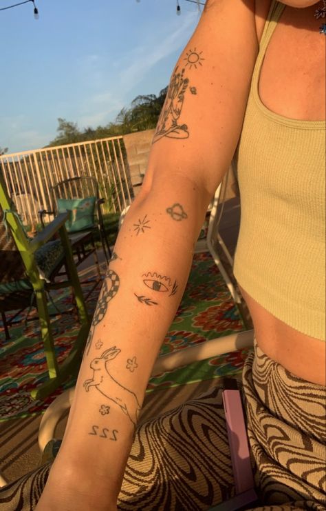 my arm & my tatts💗💗 Multiple Small Arm Tattoos For Women, Sleeve Tattoo Placement, Arm Placement Tattoos For Women, Little Arm Tattoos For Women, Tiny Arm Tattoos, Inside Arm Tattoos For Women, Women Forearm Tattoo, Inside Of Arm Tattoo, Tattoo Placement Arm