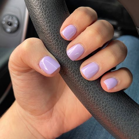 Sns Lavender Nails, Light Purple Dipped Nails, Sns Dipping Powder Nails Purple, Dip Nails For Short Nails, Dip Powder Nails Lavender, Lavender Dip Powder Nails Short, Short Square Lavender Nails, Purple Powder Dipped Nails, Dip Purple Nails