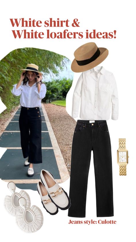 Comparto los Outfits que voy creando con los White Loafers Outfits With White Loafers, White Loafers Outfit, Loafer Outfits, White Loafers, Loafers Outfit, Outfit White, Smart Casual, Jeans Style, White Shirt