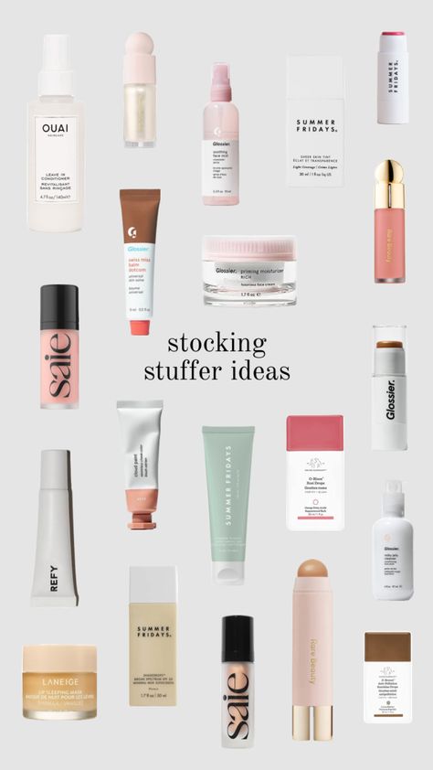 stocking stuffer ideas!!#christmas#giftinspo#beauty#skincare#preppy#glossier#drunkelephant Preppy Glossier, Skincare Preppy, Stocking Stuffer Ideas, Christmas Inspo, Makeup To Buy, Beauty Skincare, Ideas Christmas, Stocking Stuffer, Stocking Stuffers