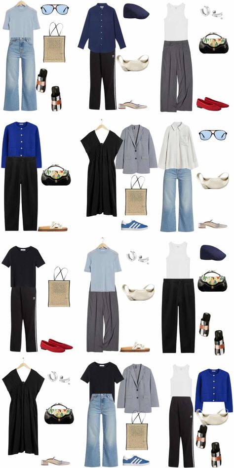 A 12 Piece Stay At Home Mom Summer Capsule Wardrobe - livelovesara Mom Capsule Wardrobe, Trendy Work Outfit, Outfits Minimalist, Style Evolution, Spring Work Outfits, Summer Capsule, 20s Fashion, Summer Capsule Wardrobe, Stylish Work Outfits