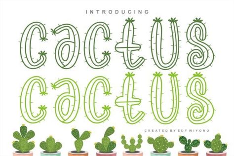 Cactus Font, Fire Font, Decorative Typeface, Monoline Font, Font Cute, Casual Fonts, Decorative Fonts, Western Font, Graffiti Font