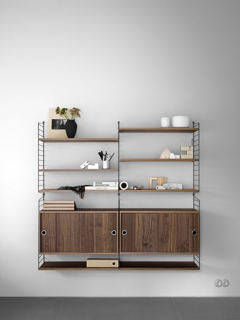 Scandinavian Shelves, String Shelf, String Furniture, String System, Shelving Solutions, Modular Shelving, Shelving Systems, Scandinavian Furniture, House Doctor