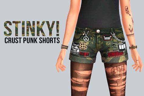 Sims 4 Cc Alt Accessories, Sims 4 Cc Low Rise Shorts, Sims 4 Scene Cc Clothing, Sims 4 Cc Clothes Scene, Ts4 Punk Cc, Sims 4 Cc Punk Clothes, Sims 4 Metalhead Cc, Ts4mm Clothes, Punk Sims 4 Cc