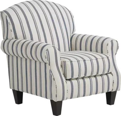 Southern Furniture, Hampton Sofa, Striped Chair, Pc Table, Striped Upholstery, Fabric Accent Chair, Style Deco, Rooms To Go, Occasional Chair