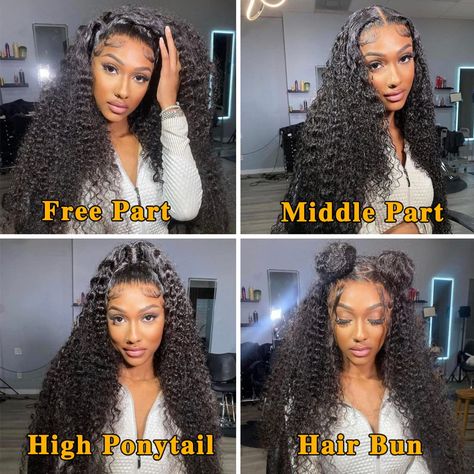 Curly Lace Frontal, Full Lace Front Wigs, Fashion Wigs, Frontal Hairstyles, Brazilian Remy Hair, Deep Wave Hairstyles, Curly Lace Front Wigs, Curly Human Hair Wig, Beautiful Wigs