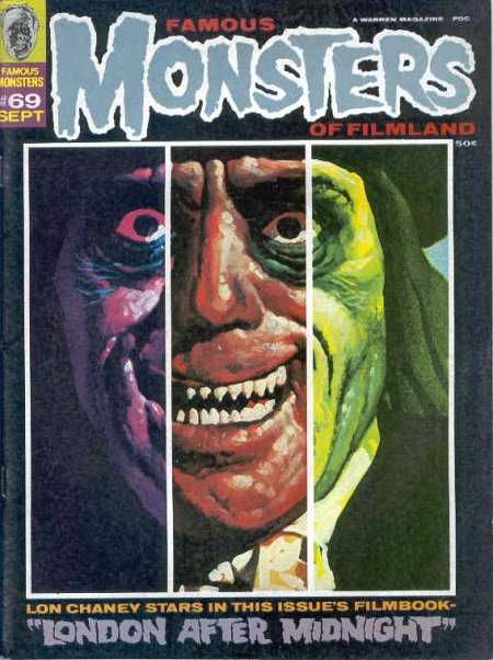 Monster Magazine, Classic Monster Movies, London After Midnight, Lon Chaney, Horror Stuff, Famous Monsters, Universal Monsters, Classic Monsters, Horror Comics