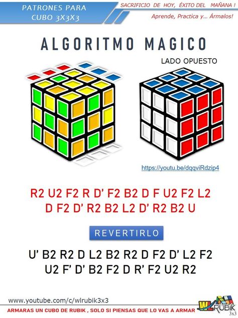 Patrones para Cubo Rubik 3x3 Rubiks Cube Patterns, Rubiks Cube Solution, Smart Hacks, Cube Pattern, Rubik's Cube, Origami, The Originals, Pattern, Quick Saves