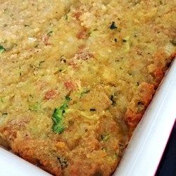 Grated zucchini adds color and moisture to this cornbread dressing with chicken broth, sour cream, and sage. Super Moist Cornbread, Cornbread Dressing With Chicken, Zucchini Cornbread, Cornbread Dressing Recipe, Moist Cornbread, Grated Zucchini, Dressing Recipes Cornbread, Cornbread Dressing, Entree Recipes