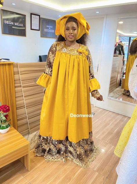 Sleet And Kaba Styles Lace, Sleet And Kaba Styles, Model Kaba, Mariame Kaba, Model Kaba Pagne, Model Robe Voile Asli, Chiffon Gown Styles, Evening Dress Patterns, Ankara Long Gown Styles