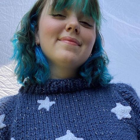 Jazzy 🌈✨💚 on Instagram: "🤍 Coraline Jumper 🤍  Finished this beauty a couple weeks ago as a test for @flowerieck and I love it 💙 learnt a lot about knitting when making this and I can’t wait for it to be winter again so I can wear it more ☺️  -  #crochet #crochetersofinstagram #knit #knitting #knittersofinstagram #handmade #fibreartist #patterntest #patterntester" Coraline Jumper, Wait For It, Coraline, I Love It, Wear It, Love It, A Couple, Jumper, I Can