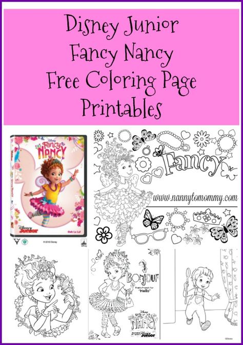 Nanny to Mommy: Fancy Nancy Volume 1 Coming to DVD November 20th! + Free Printables Fancy Nancy Printables, Fancy Nancy Coloring Pages, Fancy Nancy Activities, Fancy Nancy Birthday Party Ideas, Fancy Birthday Party, Summer Kids Party, Fancy Nancy Party, Fancy Birthday, Ballet Birthday