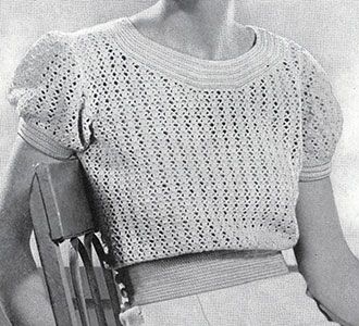 Vintage Sweater Pattern, Vintage Crochet Dresses, Crochet Sweater Free, Vintage Crochet Patterns, Crochet Sweater Pattern Free, Mesh Pattern, Mode Crochet, Crochet Ladies Tops, Mesh Blouse