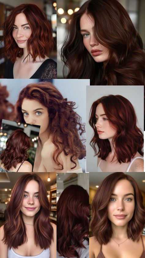 Mahogany Hair Mahogany Hair, Hair Color Mahogany, Hair Colors, Hair Inspiration, Hair Color, Hair Cuts, Hair, Color, Hair Colours