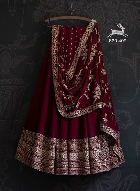 Georgette Lengha, Maroon Lehenga, Long Blouse Designs, Lehenga Choli For Women, Choli For Women, Cotton Lehenga, Half Saree Lehenga, Georgette Lehenga, Sequence Embroidery