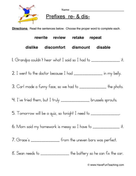 Prefix Worksheets - Have Fun Teaching Prefixes Worksheet, Worksheet 3rd Grade, Prefix Worksheet, Teaching Prefixes, 3rd Grade Worksheets, Third Grade Worksheets, Suffixes Worksheets, Reading Foundational Skills, Free Printable Kindergarten Worksheets