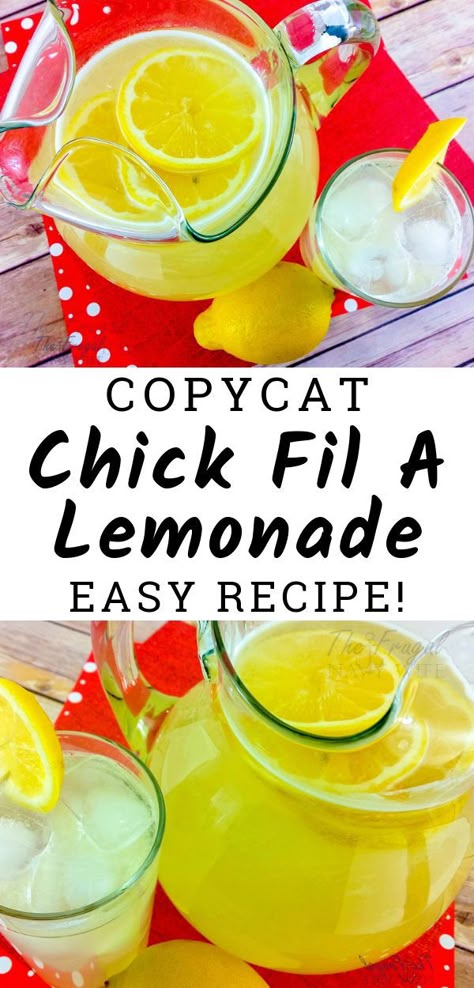 Chik Fil A Lemonade Recipe, Chic Fil A Lemonade Recipe, Copycat Chick Fil A Lemonade, Homade Lemonade Recipe, Juicer Lemonade Recipe, Countrytime Lemonade Recipe, Chick Fil A Diet Lemonade Recipe, Canes Lemonade Recipe, Best Lemonade Recipe Homemade