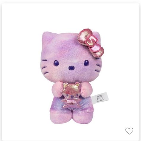 50th Anniversary Hello Kitty Doll Paw Patroller, Bolo Da Hello Kitty, Tiny Chum, Friend Anniversary, Kitty Aesthetic, Purple Color Schemes, Hello Kitty Toys, Hello Kitty Aesthetic, Hello Kitty Coloring