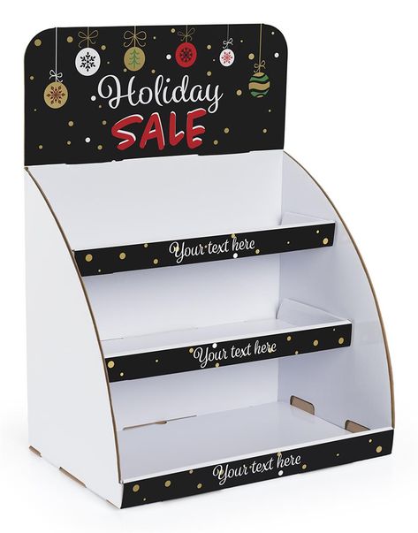 Pre-Printed “Winter Sale” Countertop Cardboard Display, Custom Text – Chalkboard Bazaar Booth, Display Shelf Design, Gift Card Displays, Cardboard Display Stand, Chalkboard Theme, Cookie Display, Retail Counter, Art And Craft Shows, Craft Booth Displays