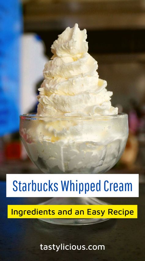 starbucks whipped cream ingredients | starbucks whipped cream recipe | how to make starbucks whipped cream | keto dinner recipes | healthy lunch ideas | dinner ideas | breakfast ideas | easy healthy dinner recipes How To Make Starbucks Whipped Cream, Whipping Cream Recipe Dinner, How To Make Whipped Cream At Home, Starbucks Whipped Cream Recipe, Home Made Whipped Cream Easy, Starbucks Sweet Cream Recipe, Things To Make With Heavy Whipping Cream, Homemade Whip Cream Recipe, Whipped Cream For Coffee