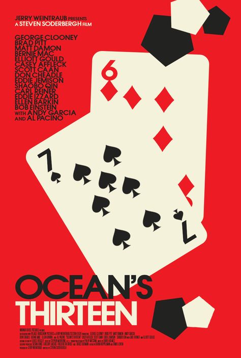 Playing Cards Aesthetic, Oceans 13, Jazz Design, Ocean's Eleven, Casino Design, Oceans 11, Film Critic, Ball Aesthetic, Astuces Diy