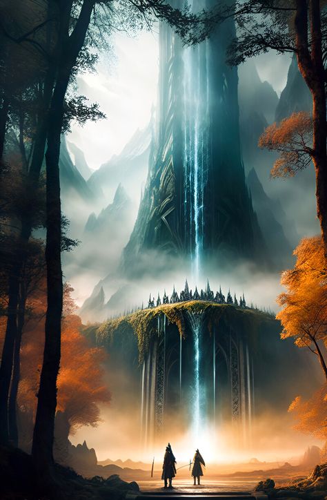 ArtStation - The Enchanted Waterfall Keep Enchanted Waterfall, A Fairy Tale, Anything Is Possible, Fairy Tale, A World, To Leave, Enchanted, Fairy Tales, How Are You Feeling