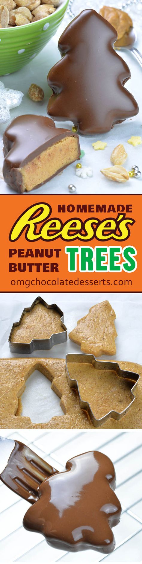 Reese’s Peanut Butter Christmas Trees are your favorite Reese’s Peanut Butter Cups disguised in a fun and festive Christmas dessert! December Treats, Peanut Butter Christmas Trees, Patisserie Vegan, Tree Cookies, Christmas Treat, Reeses Peanut Butter, Christmas Dessert, Homemade Candies, Christmas Cooking