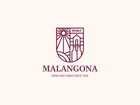 Malangona - Wine and vines by Eugenio Errico on Dribbble Wine Branding Design, Vine Logo, Wine Logo Design, Wine Logo, Unique Logo Design, Visual Branding, Restaurant Branding, Tech Startups, Vine Design