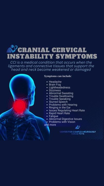 Center for Complex Neurology on TikTok Cranial Cervical Instability, Cervical Instability, Ehlers Danlos Syndrome Symptoms, Spinal Fusion Surgery, Shoulder Pain Exercises, Crps Awareness, Spinal Fusion, Neck Surgery, Nerve Health