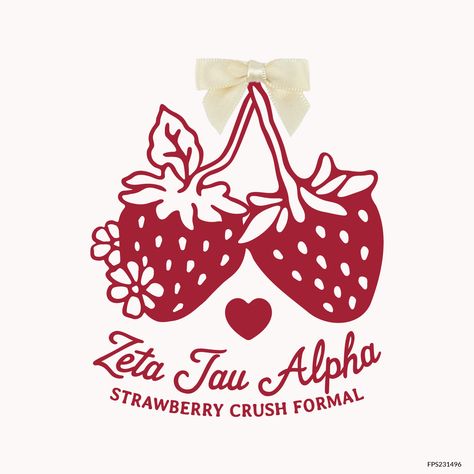 Design unique and trendy custom merch for your Greek organization from Fresh Prints! Submit a proof request to get a free mockup of your design today. 

Zeta Tau Alpha designs | Zeta Tau Alpha apparel | custom apparel | greek apparel | Sorority designs | Formal designs  |Formal apparel | strawberry | strawberries | flower | heart | hearts | zeta tau alpha | formal | sisterhood | philanthropy | social

#shirtjustgotcrazy #freshprints Strawberry Sorority Theme, Strawberry Merch, Strawberry Sorority, Zeta Tau Alpha Graphic, Zeta Tau Alpha Shirts, Trendy Merch, Formal Shirt Design, Alpha Apparel, Strawberry Crush