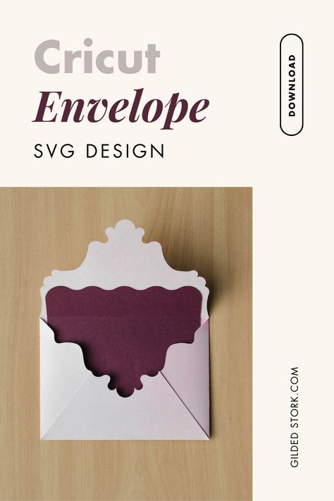 Cricut Envelope, Envelope Svg, Unique Envelopes, Wedding Shower Cards, Designs For Cricut, How To Make An Envelope, Custom Envelopes, Cricut Cards, Envelope Design