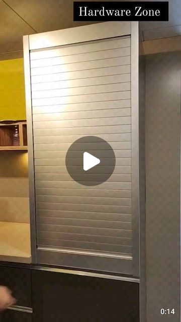 Kitchen Rolling Shutter, Rolling Shutter, Roller Shutters, Kitchen Hardware, Kitchen Helper, Video Credits, Open Kitchen, Decor Furniture, Shutters