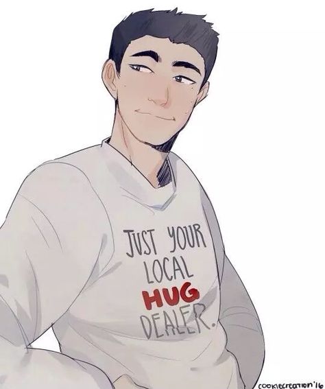 Frank Zhang from the Percy Jackson series!!! Wearing his "just your local hug dealer" shirt. Book Tag, Team Leo, Frank Zhang, Piper Mclean, Trials Of Apollo, Percy Jackson Fan Art, Kane Chronicles, Percy Jackson Art, Viria