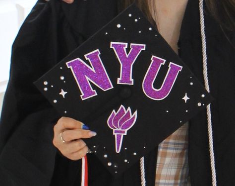 Nyu Grad Cap, Grad Cap Design, Grad Cap Designs, Cap Ideas, Cap Designs, Grad Cap, Cap Design, Quick Saves, Design