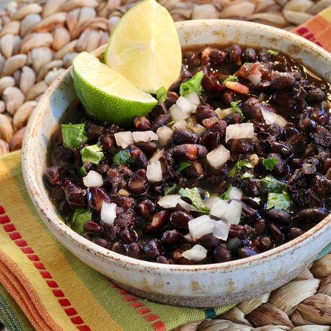 Instant Pot® Cuban-Style Black Beans Easy Bean Recipes, Cuban Black Beans, Pork Cheeks, Dried Black Beans, Black Bean Recipes, Cuban Style, Hot Spices, Cuban Recipes, Instapot Recipes