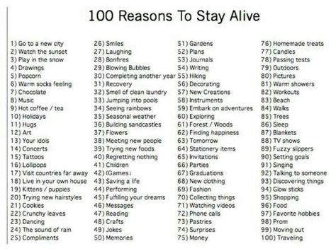 Reasons To Stay Alive, Reasons To Stay, Happiness Challenge, Reasons To Be Happy, Rainbow Cupcakes, Stay Alive, Therapy Worksheets, Heart Warming, Reasons To Live