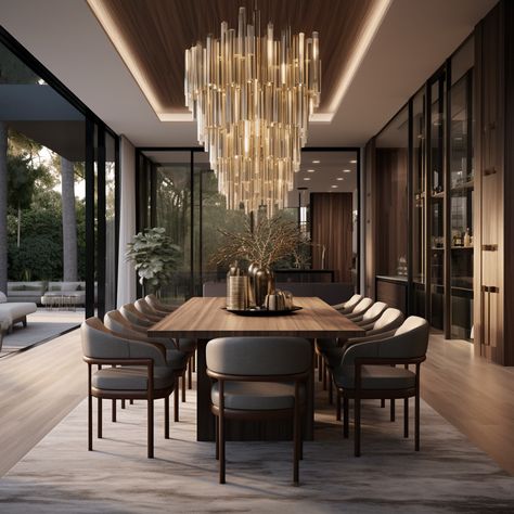 Luxe palazzo estate :: Behance Luxe Dining Room, Modern Mansion Interior, Luxury Apartments Interior, Dining Room Design Luxury, India House, Industrial Contemporary, Art Interior Design, Dinning Room Design, Dinner Room