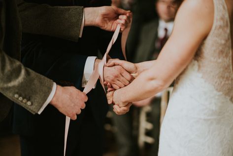 What is a Hand-fasting Ceremony? (And How To Do It!) | OneFabDay.com Wedding Hand Fasting, Hand Ceremony Wedding, Hand Binding Wedding, Hand Wrapping Ceremony, Hand Tie Wedding Ceremony, Hand Fasting Wedding, Binding Of Hands Ceremony, Hand Fastening Wedding, Hand Fasting Ceremony Script