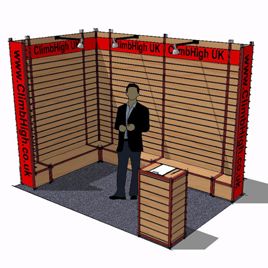 Slatwall display stands for exhibition shell scheme spaces. #slatwall Slatwall Ideas Retail, Custom Motorcycle Shop, Rak Display, Mobile Shop Design, Slat Wall Display, Merchandising Ideas, Motorcycle Shop, Exhibition Stands, Display Panel