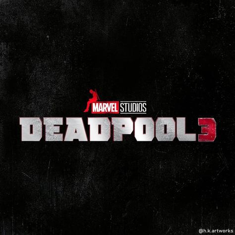 Deadpool 3 New Logo & Poster Design.. "" "" "" "" ""Art Credit Logo Poster Design, Upcoming Marvel Movies, Deadpool 3, Star Wars Watch, Wade Wilson, Logo Poster, 3 Logo, New Avengers, Marvel Posters