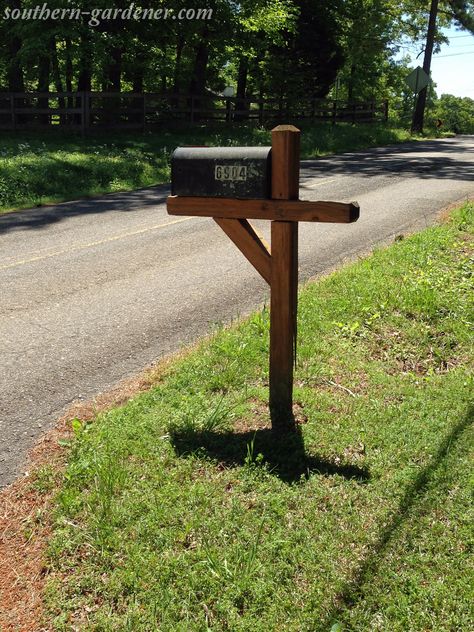 Mailbox Landscaping & Makeover – Southern Gardener Mailbox Ideas Landscaping, Mailbox Landscaping With Ditch, Rural Mailbox Landscaping, Flowers For Mailbox Area, Outdoor Mailbox Ideas Curb Appeal, Low Maintenance Mailbox Landscaping, Mailbox Landscaping With Rocks, Easy Mailbox Landscaping, Diy Mailbox Planter